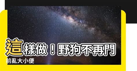 門口狗大便|防止狗狗在門前大便的方法？